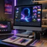 AI-powered content creation tools maintaining brand voice for marketing