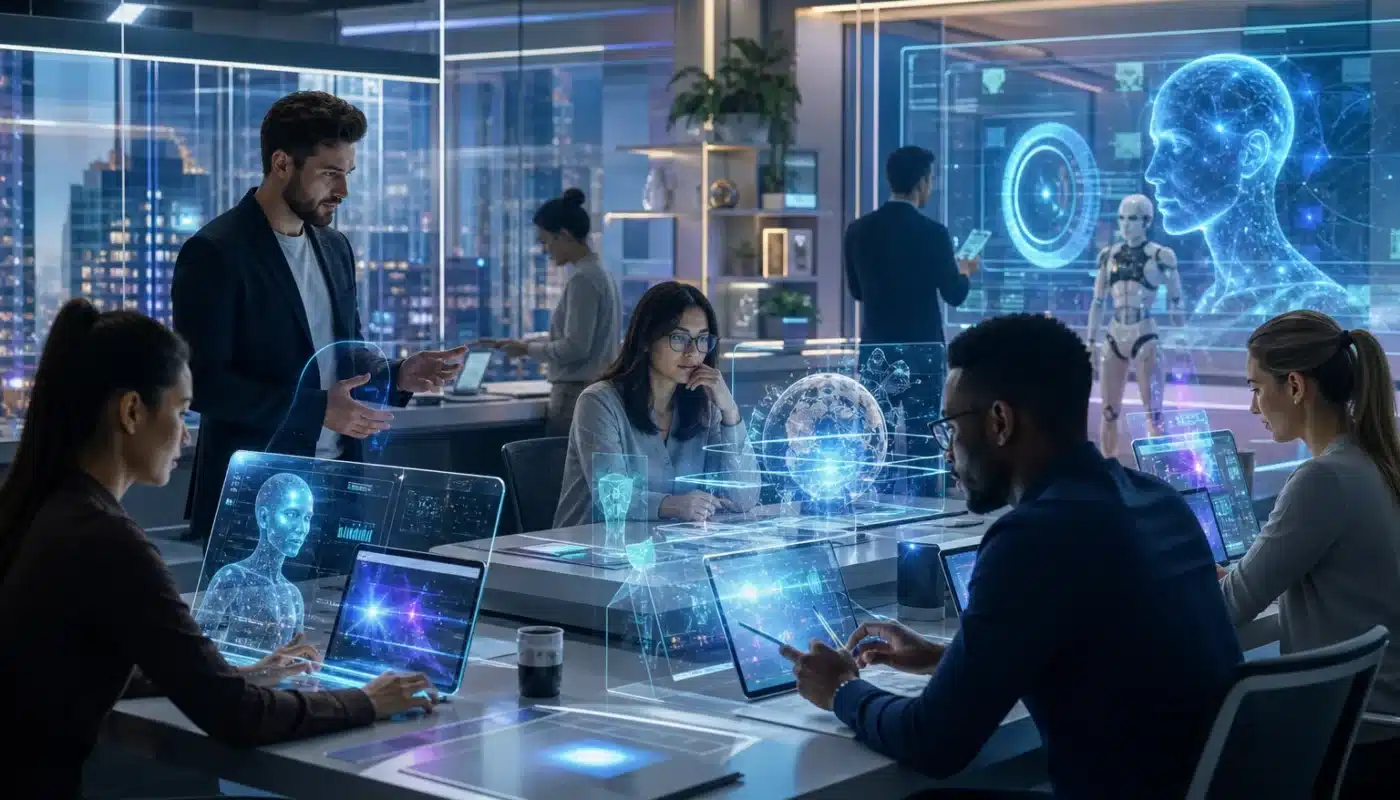AI-powered workspace with content, code, and customer service tools