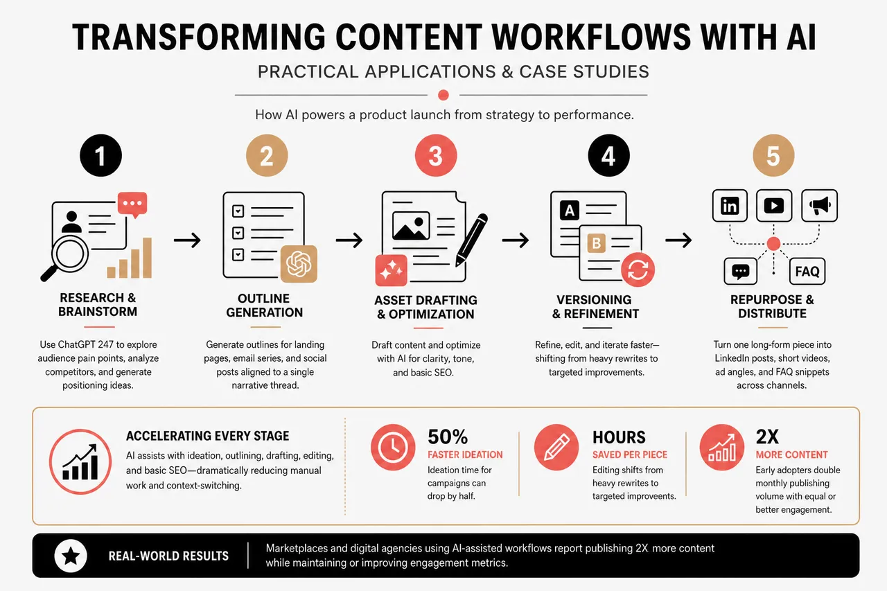 Using Artificial Intelligence for Content Creation Without Losing Your Brand Voice , Transforming Content Workflows with AI: Practical Applications and Case Studies